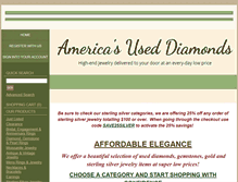 Tablet Screenshot of americasuseddiamonds.com